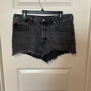 Levi’s 501‎ Black Button Fly Jean Shorts - Size 32